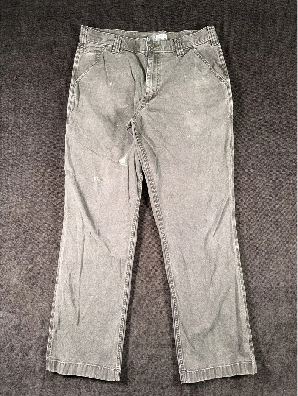 Carhartt Rugged Flex Relaxed Canvas Work Pants 34x32 Gray